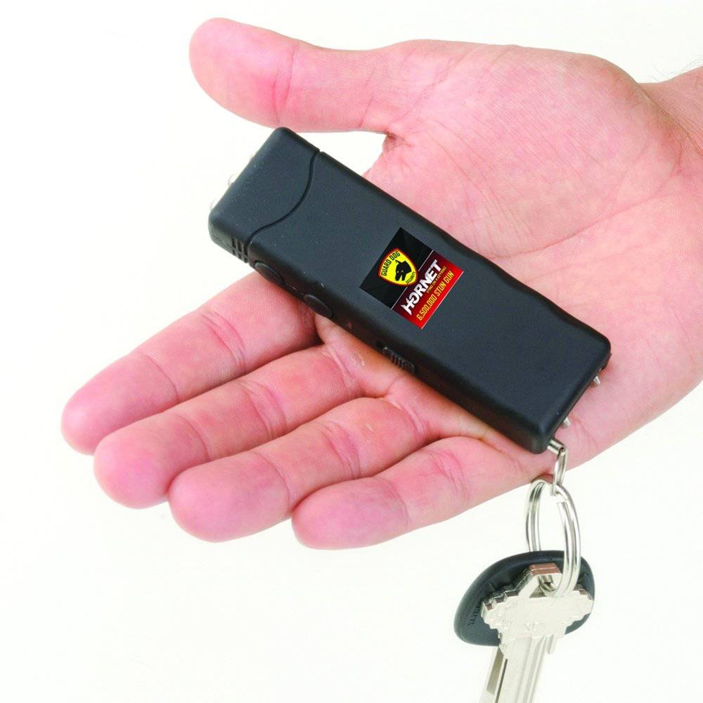 Guard Dog Security Hornet Keychain Stun Gun In Hand