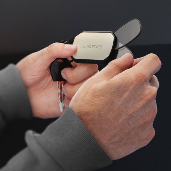 ThinOptics Foldable Keychain Reading Glasses Opening
