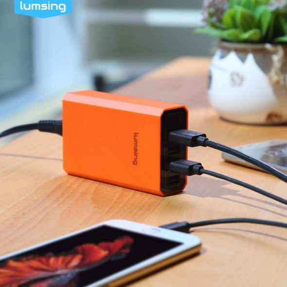 Lumsing Quick Charger Smart USB Charger 5-Port 3