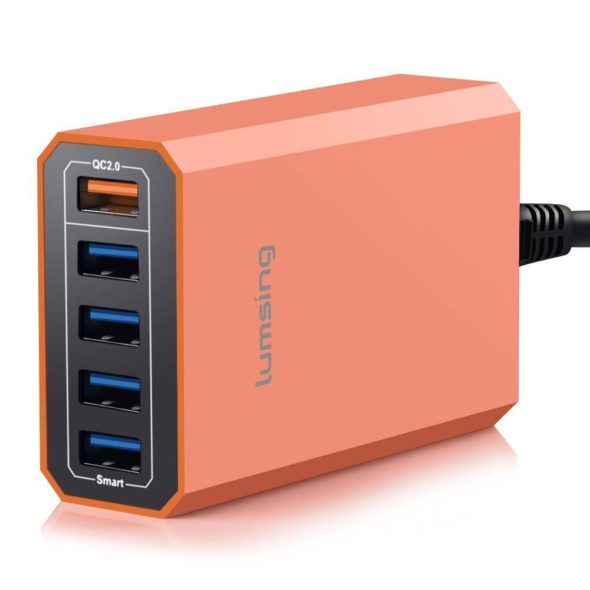 Lumsing Quick Charger Smart USB Charger 5-Port