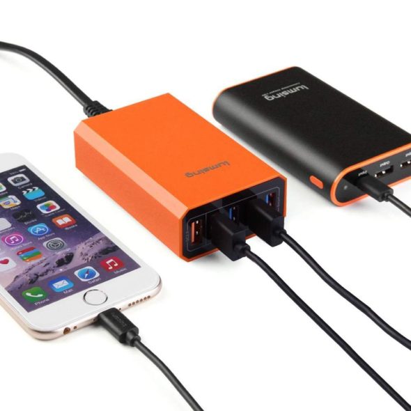 Lumsing Quick Charger Smart USB Charger 5-Port iPhone