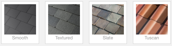 Tesla Solar Roof Panel Options