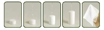 Compressed Coin Towel Tissue How it works