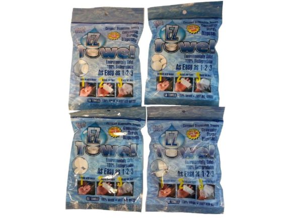 Compressed Coin Towel Tissue Packaging