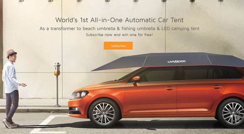 Automatic Remote Car Umbrella Tent Lanmodo