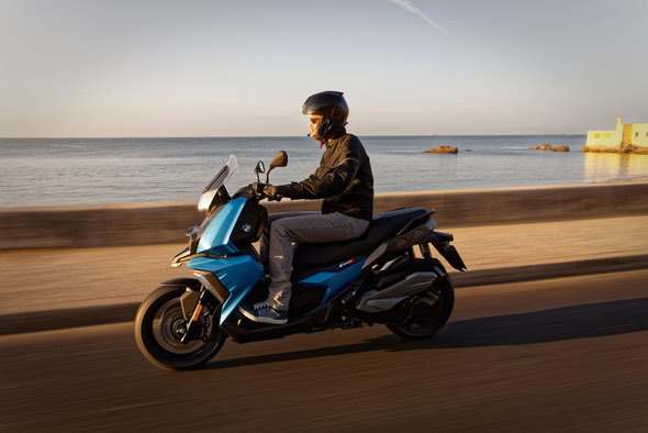 BMW C400X Scooter Riding