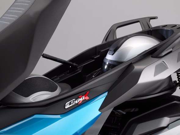 BMW C400X Scooter Seat Storage
