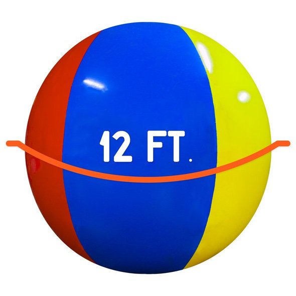 12-Foot Giant Beach Ball Diameter