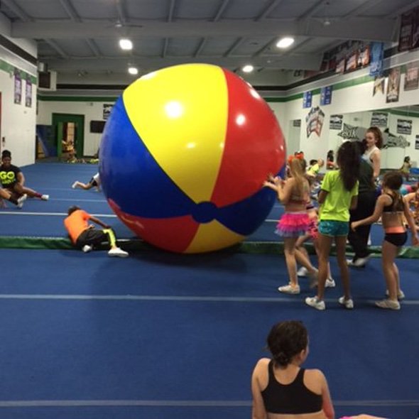 12-Foot Giant Beach Ball Indoors