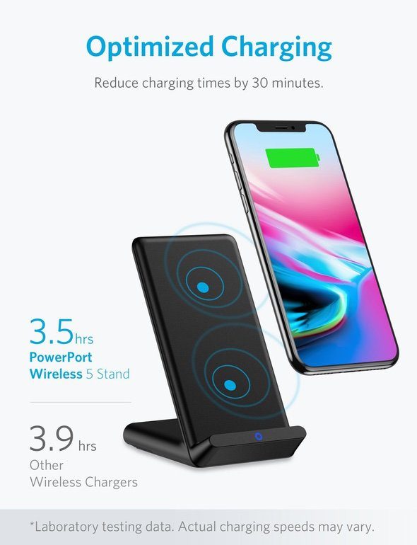 Anker PowerPort Wireless 5 Stand Coil