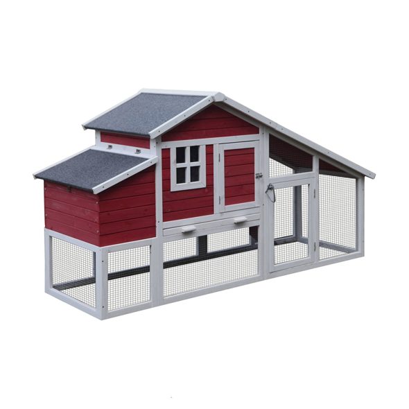 Alecko Wooden Chicken Coop 1