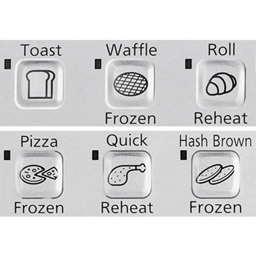 Panasonic NB-G110P Flash Xpress Toaster Oven Silver Buttons