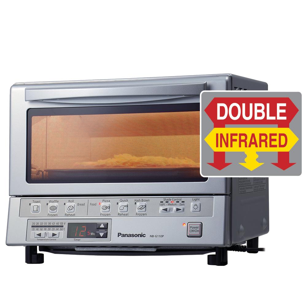 Panasonic NB-G110P Flash Xpress Toaster Oven Silver Front