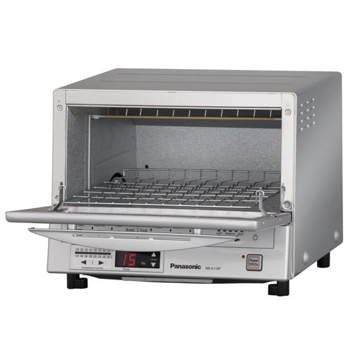 Panasonic NB-G110P Flash Xpress Toaster Oven Silver Open