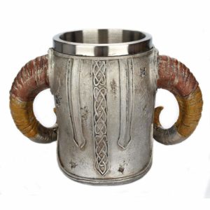 Medieval Skull With Horns Mug 5