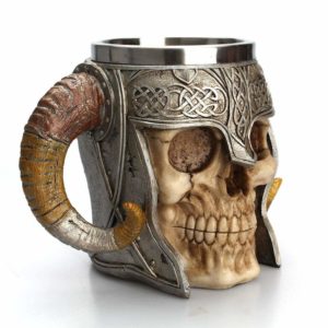 Medieval Skull With Horns Mug 6