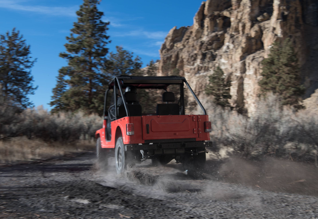 Mahindra Roxor Red Rear