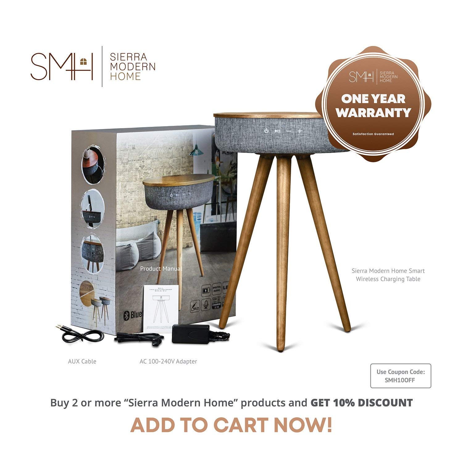 Sierra Modern Home Studio Smart Table 2