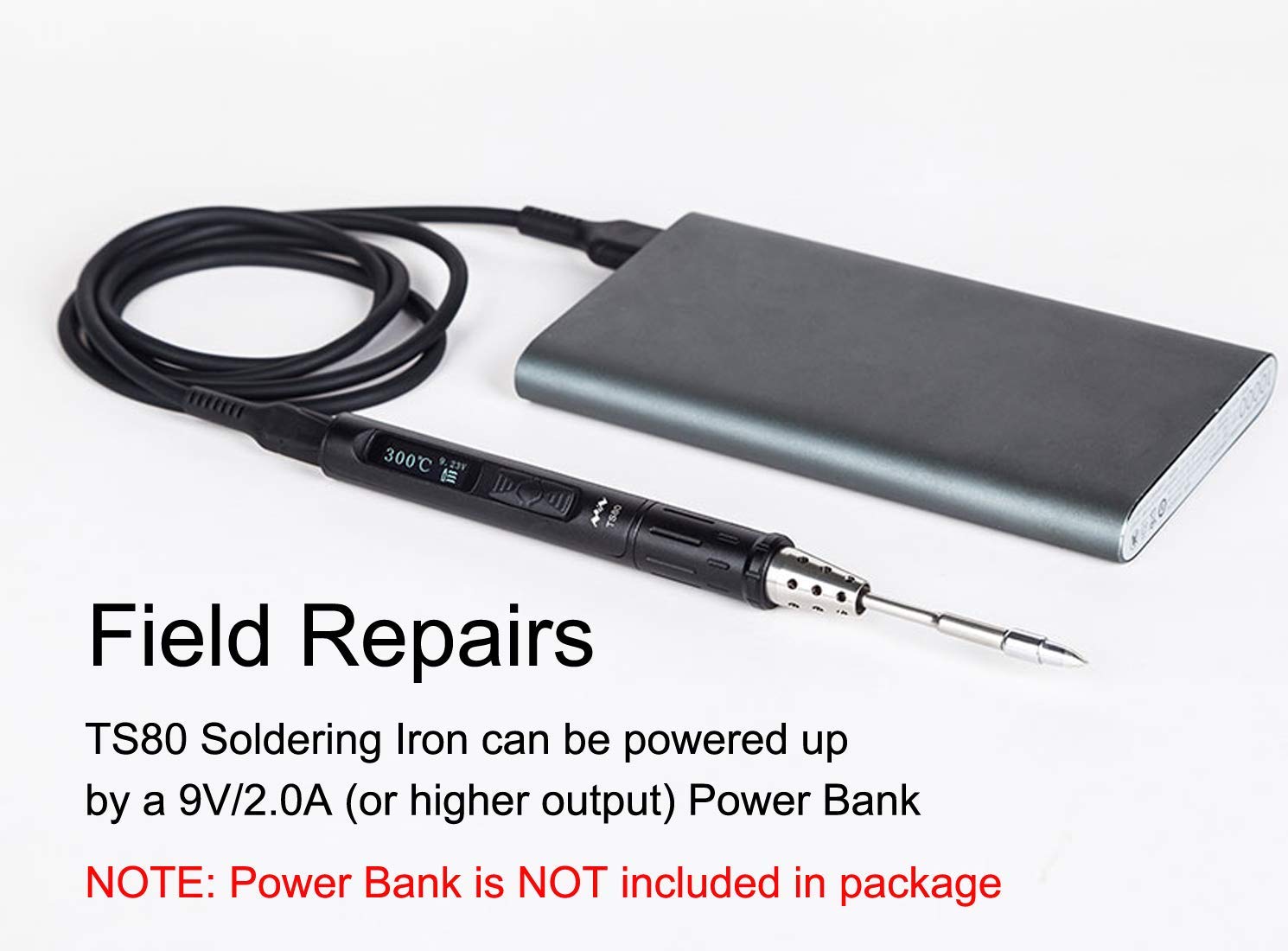 TS80 USBC Portable Soldering Iron Battery Powered