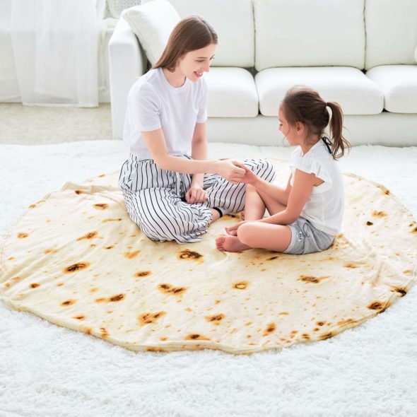CASOFU Burrito Tortilla Throw Blanket 2