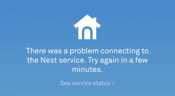 Nest is down again