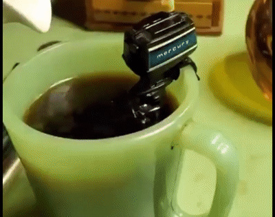 Outboard Motor Coffee Stirrer