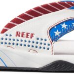 Reef Fanning Red White Blue Flip Flop