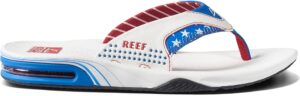 Reef Fanning Red White Blue Flip Flop