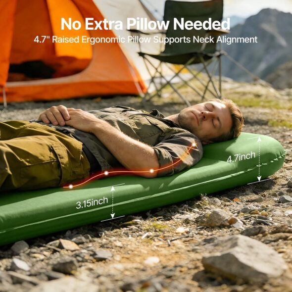 Sleeping Pad with built in pump and pillow