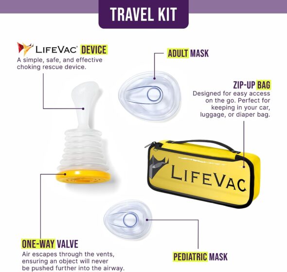 LifeVac Yellow Travel Kit Specs