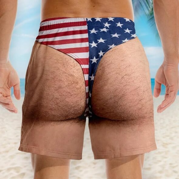 Mankini Joke Swim Trunks