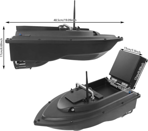 RC Bait Boat Dimensions