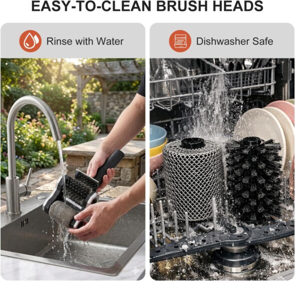 Dual Head Electric Grill Cleaning Brush