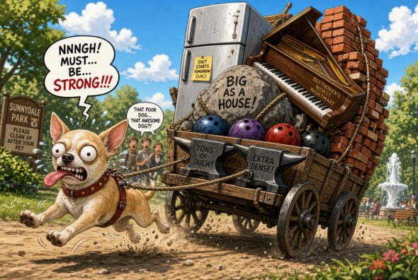 Overloaded chihuahua