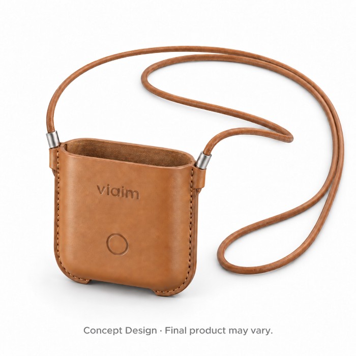 viaim Rise leather travel pouch accessory concept