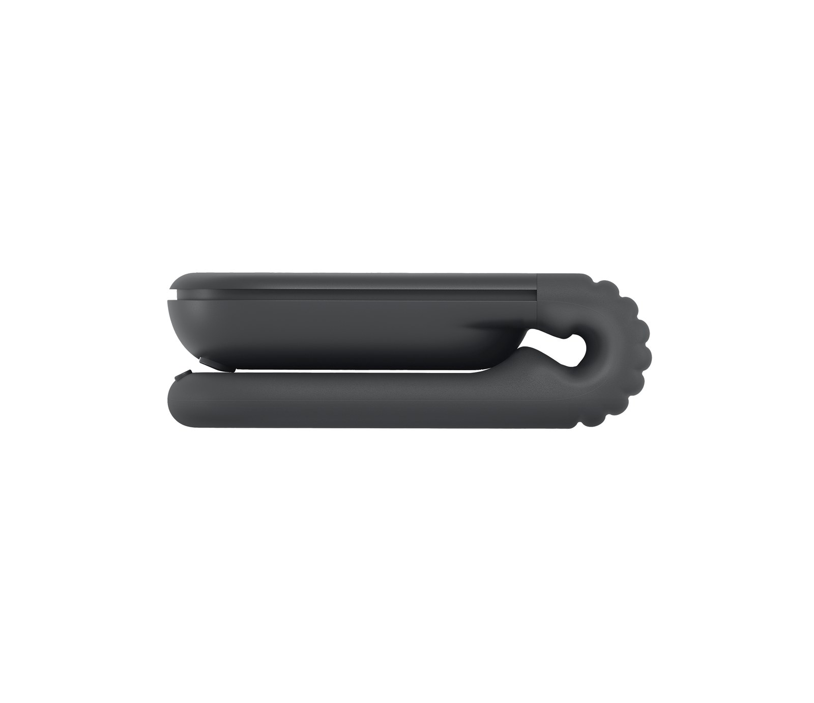 Logitech Mobi Fold side profile folded for pocket carry