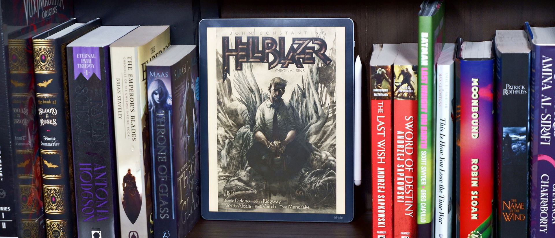 Color page shown on Kindle Scribe Colorsoft e-ink display
