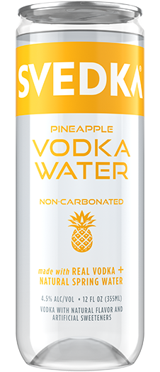 SVEDKA Vodka Water Pineapple clear can