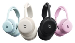 Beats 360 headphones in Sky, Cloud, Black and Pink
