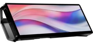 CORSAIR XENEON EDGE 14.5-inch touchscreen in Smoke on its magnetic desk stand