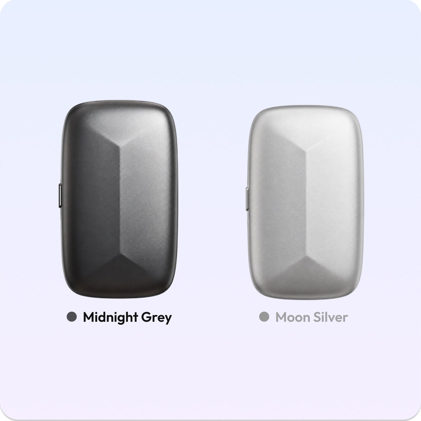 Memoket Gem wearable AI note-taker in Midnight Grey and Moon Silver