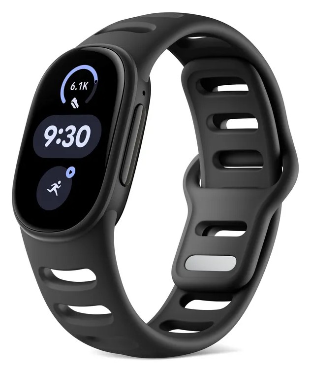 Fitbit Edge in Matte Black with the Obsidian Active Sport band