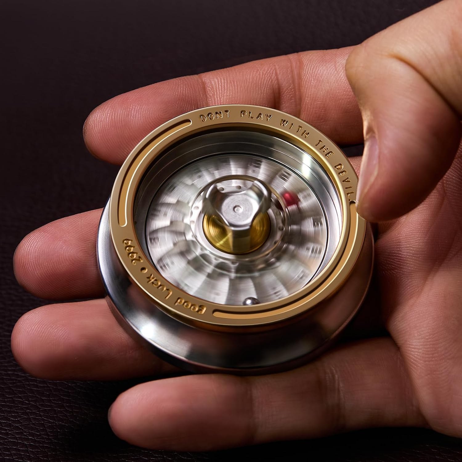 Hammersmith Carnival Pocket Roulette held in the palm of a hand