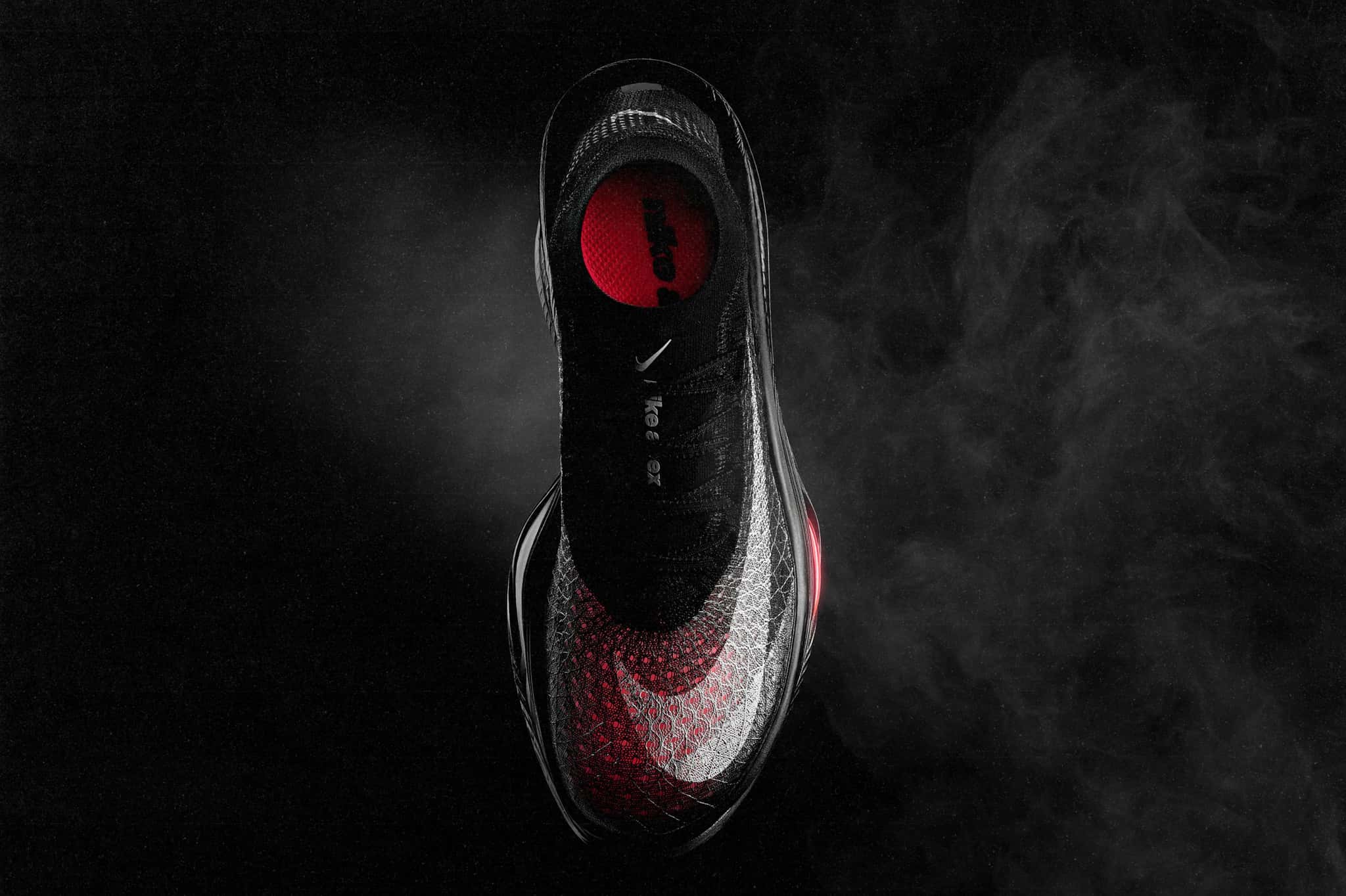 Nike Apex angled view of ZoomX LT midsole and Flyplate