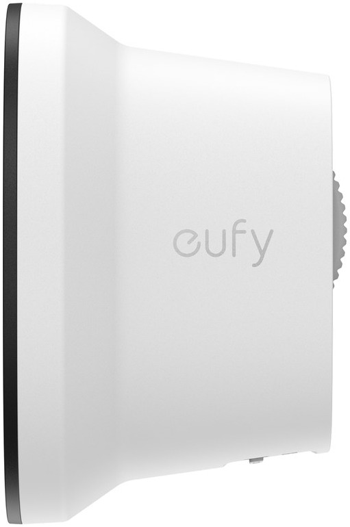 eufy Window Camera E10 side profile showing tapered window mount body