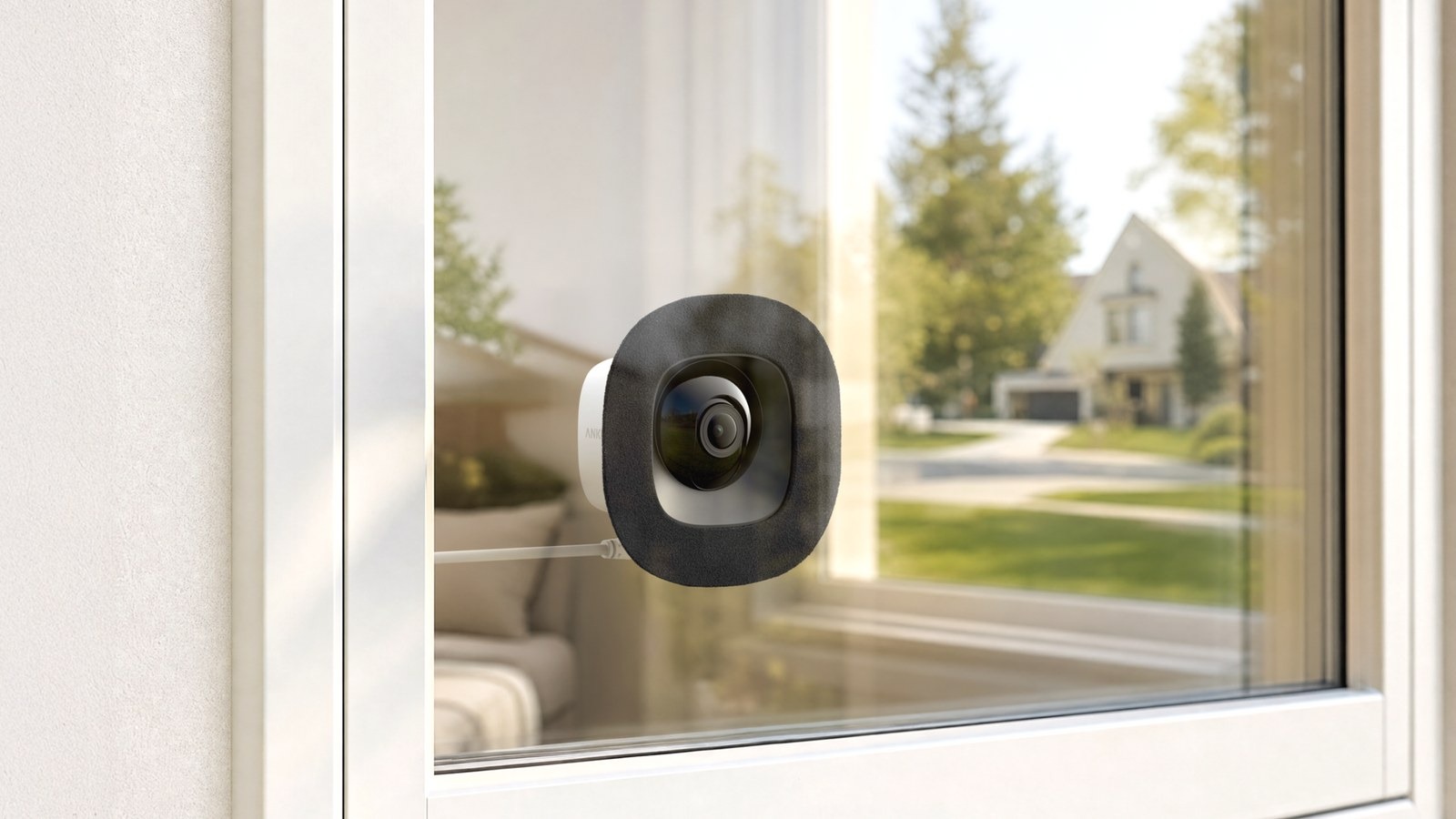 eufy Window Camera E10 stuck on indoor window overlooking driveway