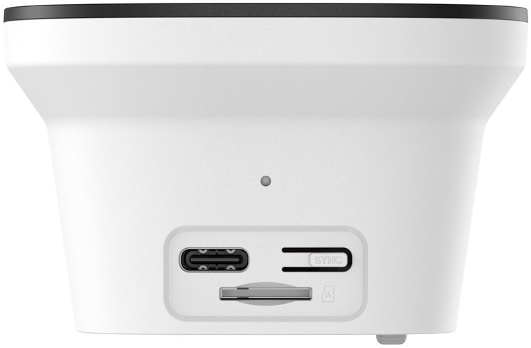 eufy Window Camera E10 USB-C port microSD slot and SYNC button