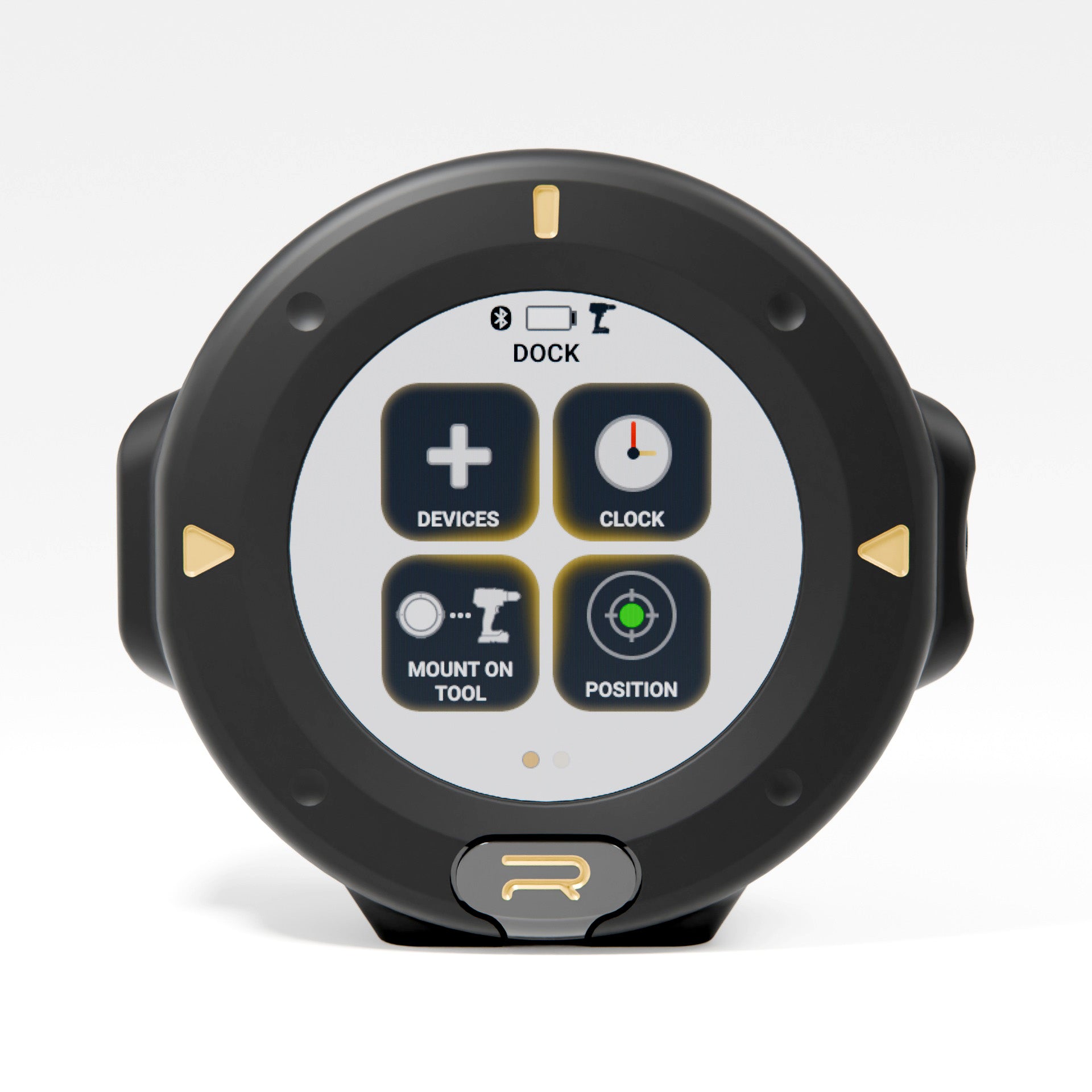 ROBBOX xDock touchscreen UI menu on the smart module