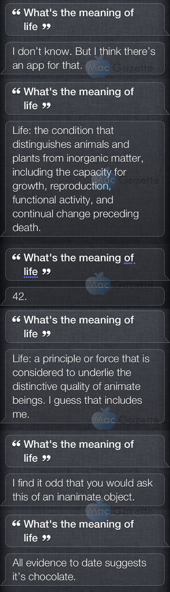 Funny SIRI text