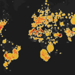 Meteorite Earth Heat Map